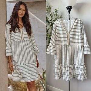 J. Jill Pure Jill Tiered Ruffle Dress